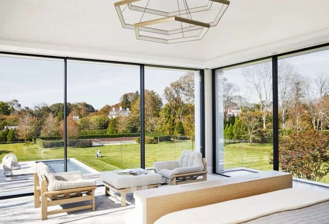 A view to savor—the last shimmer of summer in the Hamptons.

Builder: @sbphomes 
Interior Design: @pembrookesandives 
Landscape design by #NieveraWilliams
Featured in @tatlersingapore and @cottagesgardens

📸: @readmckendree